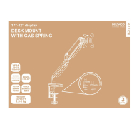 Deltaco ARM-0350 17-32" Czarny - 1307435 - zdjęcie 4